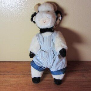 plush TY vintage 1993 attic treasures madison cow stuffed animal (W3542)